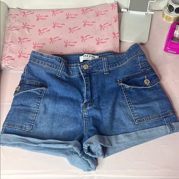 Pants - Women's Blue Denim Shorts